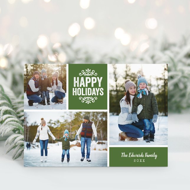 Glad helg Photo Colleting Greeting Card (Skapare uppladdad)