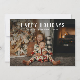 Glad helg Photo Modern Trendig jul Julkort