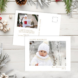 Glad helg Photo White Guld jul