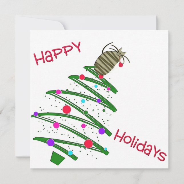 Glad helg-platta Julhälsningar kort (Framsida)