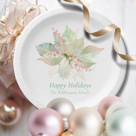 Glad helg Poinsettia Rosa Guld Elegant Chic