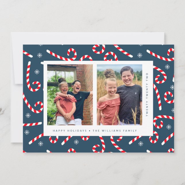 GLAD HELG Polkagrisar jul Meddelande (Framsida)