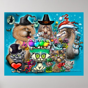 Glad helg poster