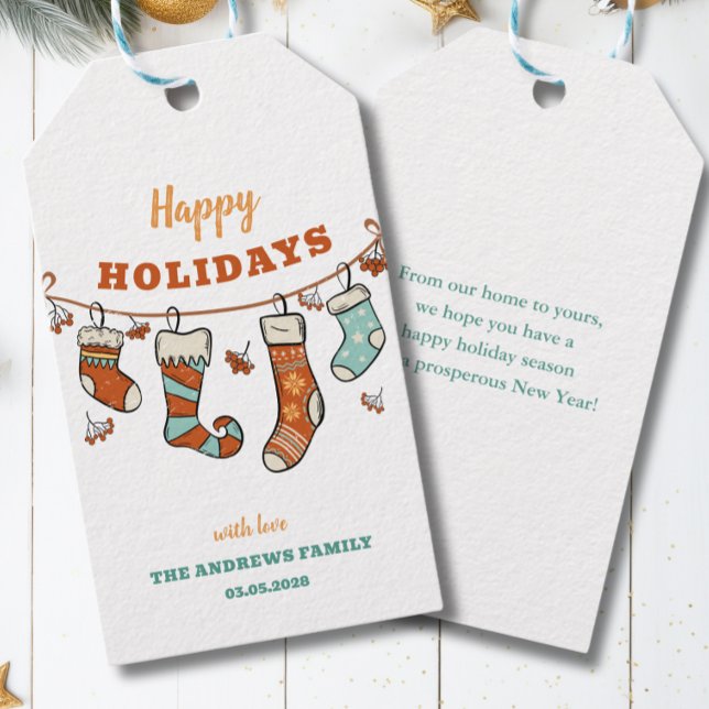 Glad helg presentetikett (Skapare uppladdad)