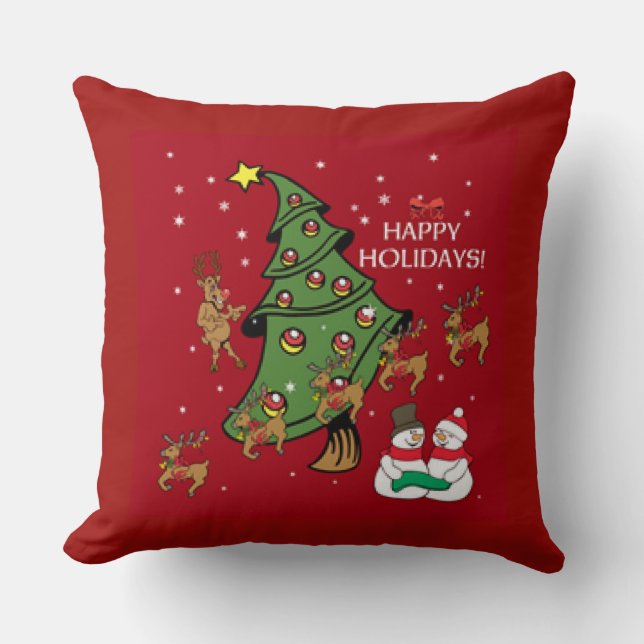 Glad helg-projektion kudde (Framsida)