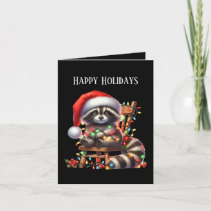 Glad helg raccoon add-meddelande