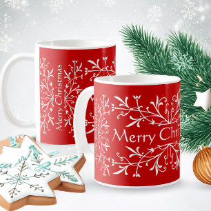 Glad helg Red and White jul Mugg