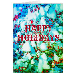 GLAD HELG RED BERRIES CARD lodrät OBS Kort