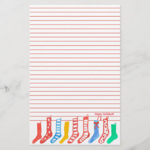 Glad helg Red Lined i julklapp Brevpapper