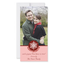 Glad helg Red Papper Snowflake 4x8