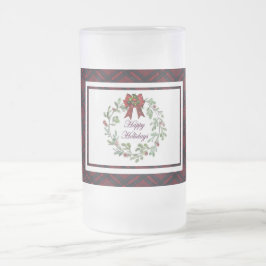 Glad helg Red Play Frostat Ölglas