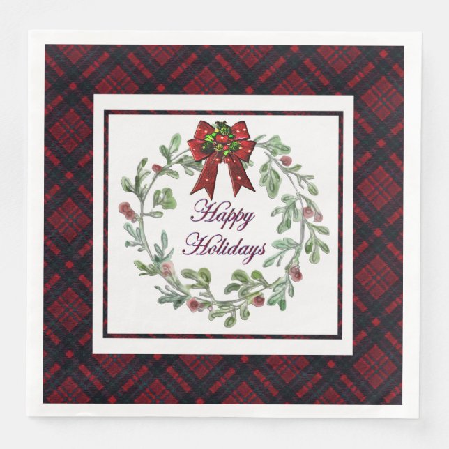 Glad helg Red Play Pappersservett (Framsida)