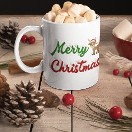 Glad helg Reindeer, halvmanus jul Kaffemugg