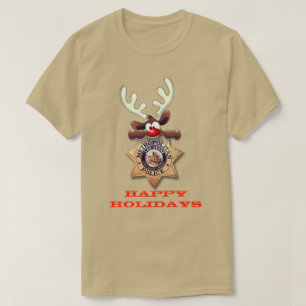 Glad helg Reindeer Las Vegas Metropolitan PD Tee Shirt