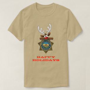 Glad helg Reindeer Reno Nevada Police Tee