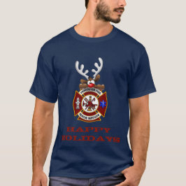 Glad helg Reindeer Vancouver Fire Rädding T-shirt