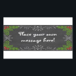 Glad helg rektangulärt klistermärke<br><div class="desc">En snabb och roligt chalkboard-design är säkert en bra idé för alla som får den här trendklistermärket! Särskilt efter att du anpassat det med ditt favoritmeddelande om helgdag! Se till att ta hela samordningssamlingen för att slutföra ditt helgdag-meddelande den här säsongen!</div>