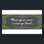 Glad helg rektangulärt klistermärke<br><div class="desc">En snabb och roligt chalkboard-design är säkert en bra idé för alla som får den här trendklistermärket! Särskilt efter att du anpassat det med ditt favoritmeddelande om helgdag! Se till att ta hela samordningssamlingen för att slutföra ditt helgdag-meddelande den här säsongen!</div>