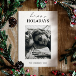 Glad helg | Rensa minimalistiskt julfoto Julkort