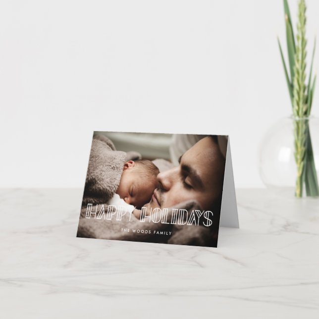 Glad helg Retro Art Deco-skriptfoto (Framsida)