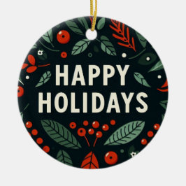 Glad helg Rigged Träd Joke Julgransprydnad Keramik