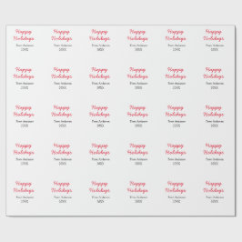 Glad helg röd svart kärlek-familjen namn år Chri Presentpapper