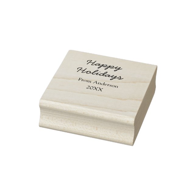 Glad helg röd svart kärlek-familjen namn år Chri Stämpel (Stämpel)