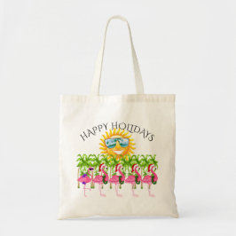 Glad helg Rosa Flamingo Tote #holiz Tygkasse