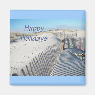 Glad helg Sand Dunes and Fences Magnet