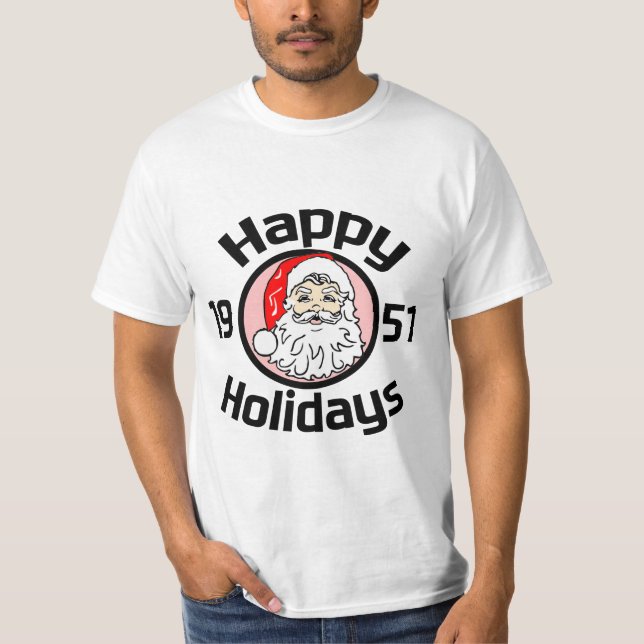 Glad helg Santa 1951 T Shirt (Framsida)