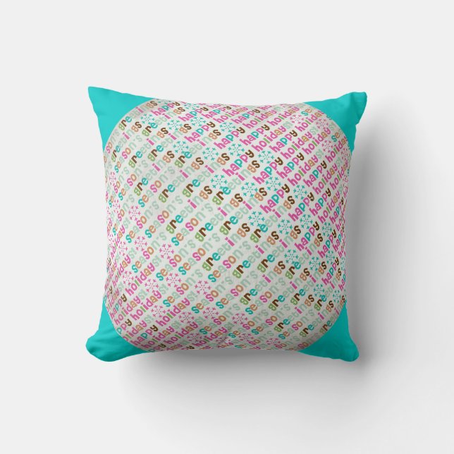 Glad helg Säsonhälsningars Pillow Kudde (Framsida)