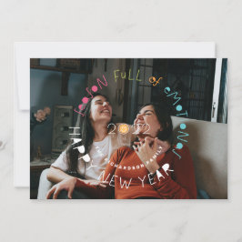 Glad helg Season Fullt of Känslor Emoji Photo Julkort