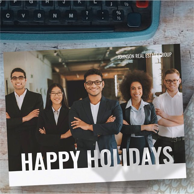 Glad helg Simple Modern Anpassningsbar Photo Vykort (Skapare uppladdad)