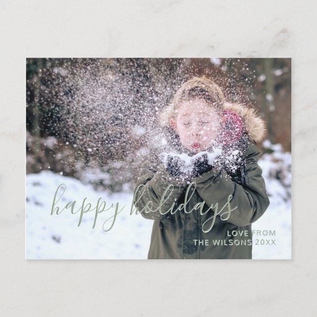 Glad helg Simple Script Kids Photo (Framsida)