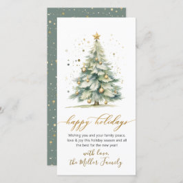 Glad helg skript som inte är foto Julgran Julkort