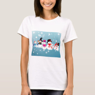 Glad helg Snögubbar Tee Shirt