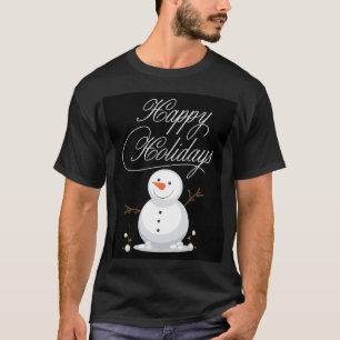 Glad helg Snögubbe - julgrafik - sluten julgrafik T Shirt