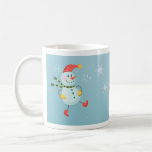 Glad helg Snögubbe Kaffemugg