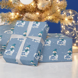 Glad helg Snögubbe Presentpapper