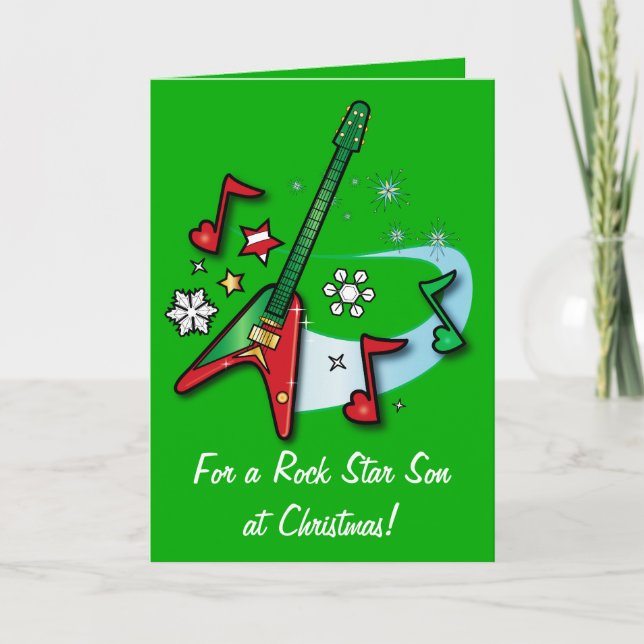 Glad helg Son med Guitar (Framsida)