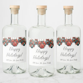 Glad helg spritflaskor etikett