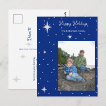Glad helg Starlight Foto Julkort