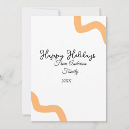 Glad helg svart orange namn datum år spiral  inbjudningar