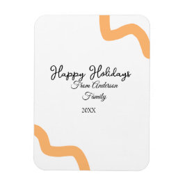 Glad helg svarta orange namn, år spiral magnet