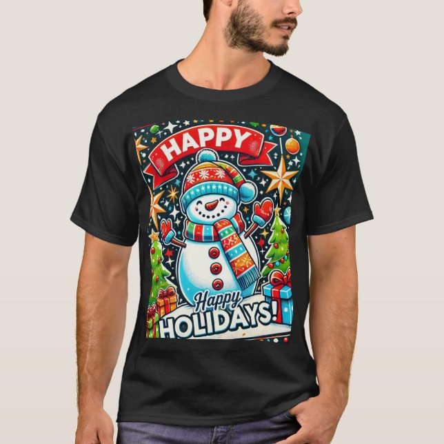 Glad helg t-shirt-design t shirt (Framsida)