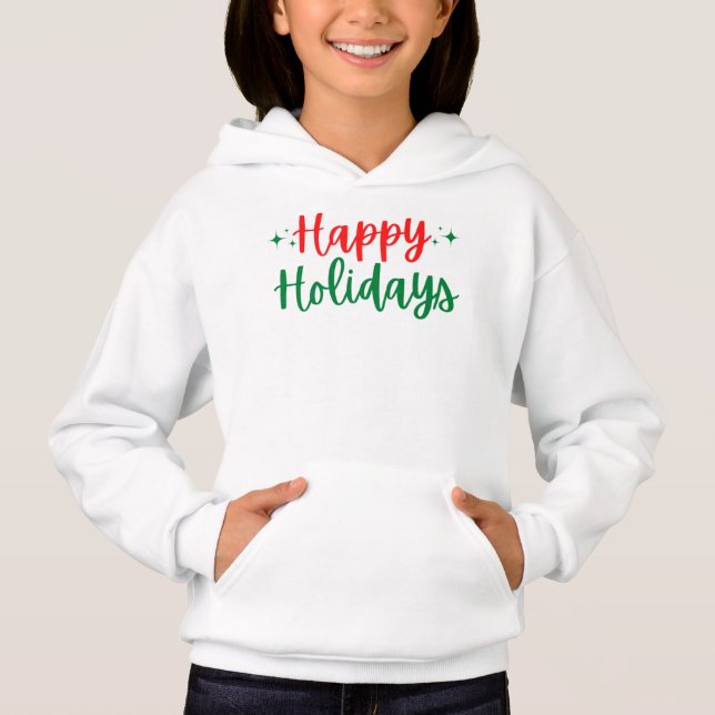 Glad helg T-Shirt Hoodie (Framsida)