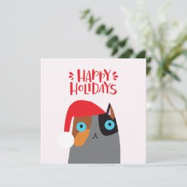 Glad helg - Tecknad för gräddfisken i gryt Julkort