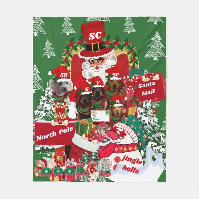 Glad helg Throw Ull Fleecefilt (Framsidan)