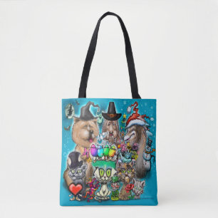 Glad helg Tote Bag Tygkasse