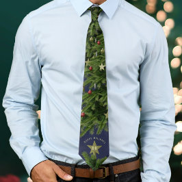 Glad helg Traditionell Julgran Tie Slips